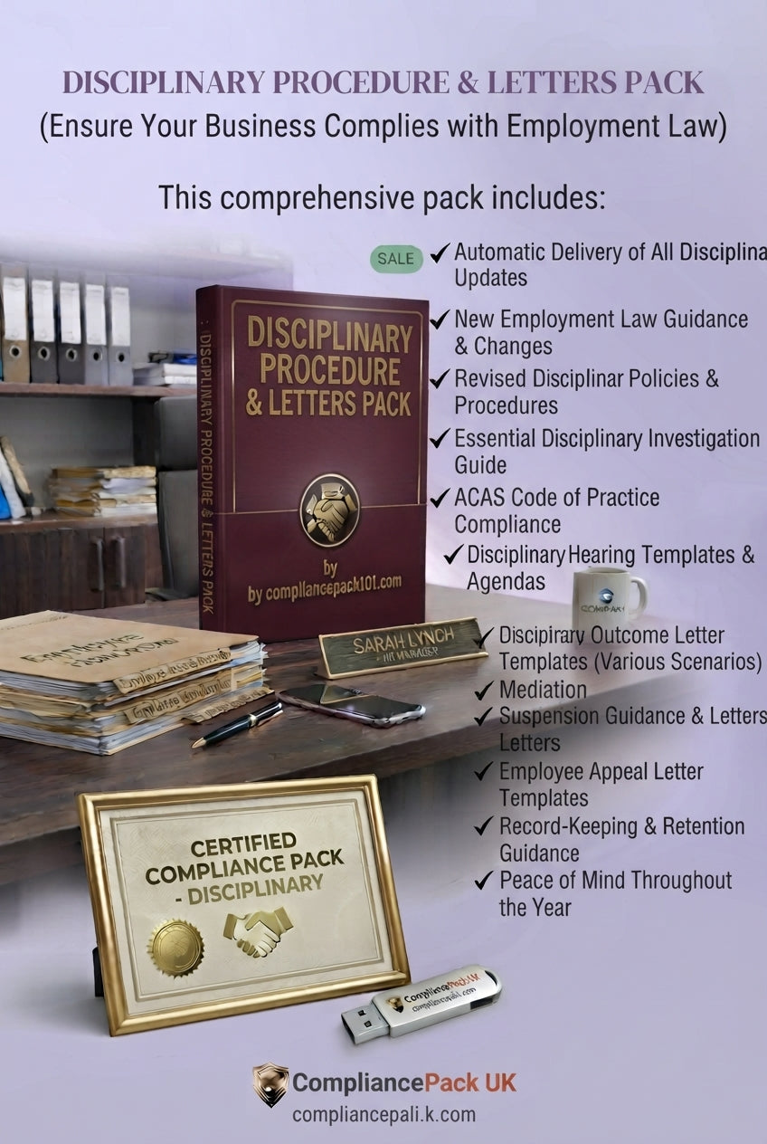 Disciplinary Procedure & Letters Pack — ACAS Code Compliant