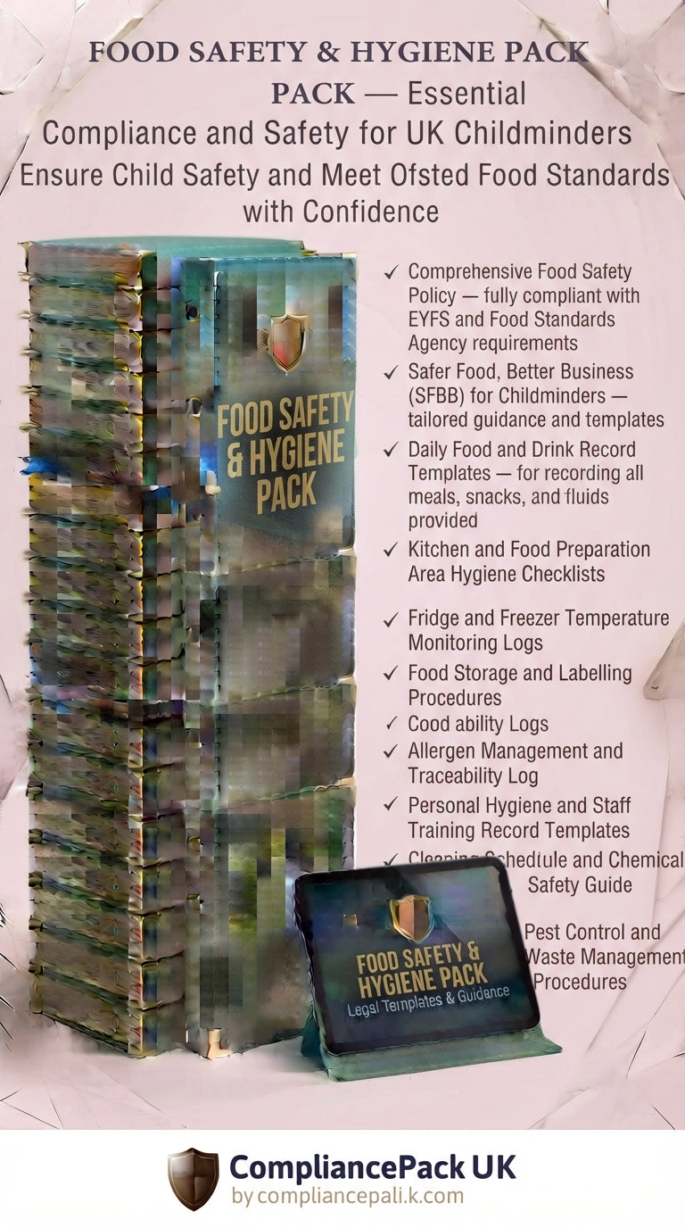 Food Allergy Management Pack | Childminder UK 2026 | 14 Allergens.