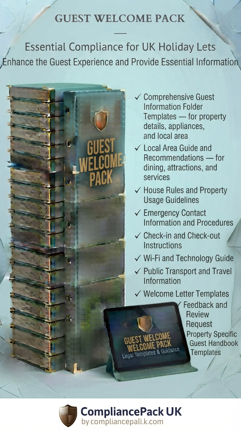 Guest Welcome Pack Template UK | Holiday Let Airbnb Host | 2026