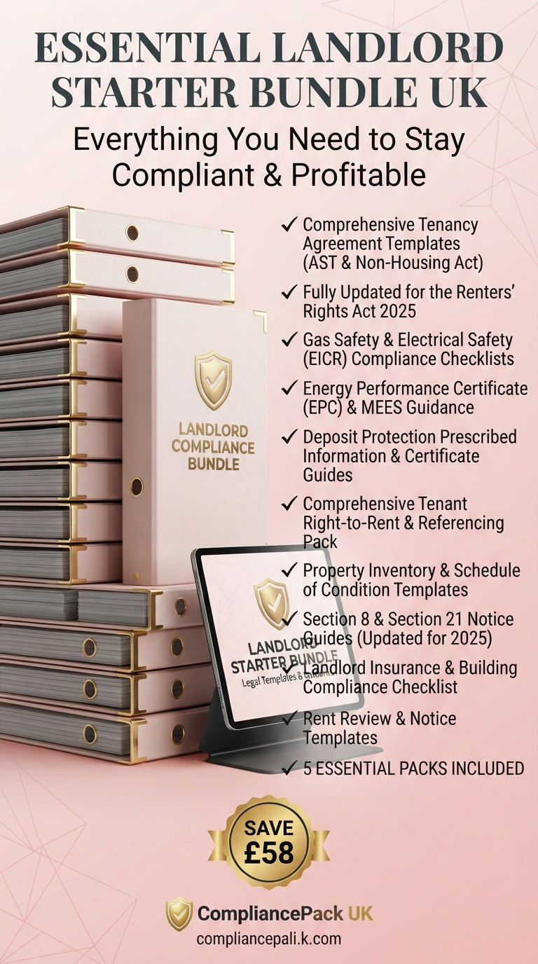Essential Landlord Starter Bundle UK | 5 Packs Save £58 | Renters Rights Act 2025