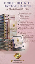 Complete Holiday Let Compliance Library UK | All 8 Packs Save £85 | 2026