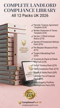 Complete Landlord Compliance Library — All 12 Packs UK 2026