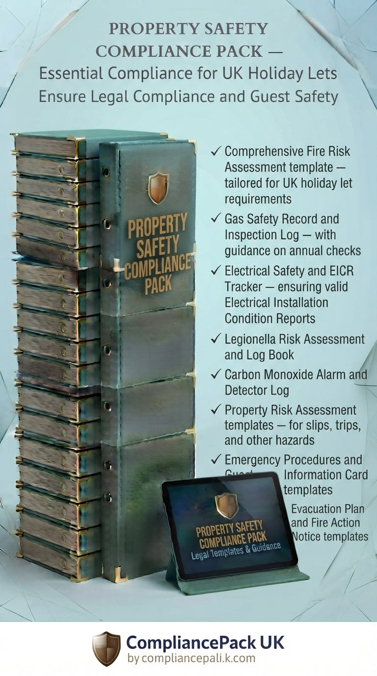Property Safety Compliance Pack UK | Holiday Let Airbnb | Fire Gas Legionella | 2026