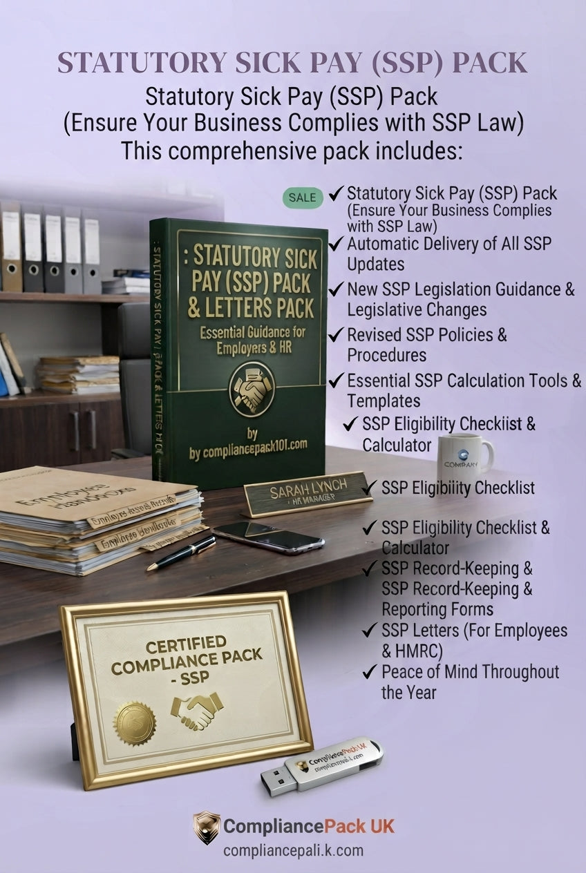 Statutory Sick Pay (SSP) Pack — Day-One SSP, ERA 2025