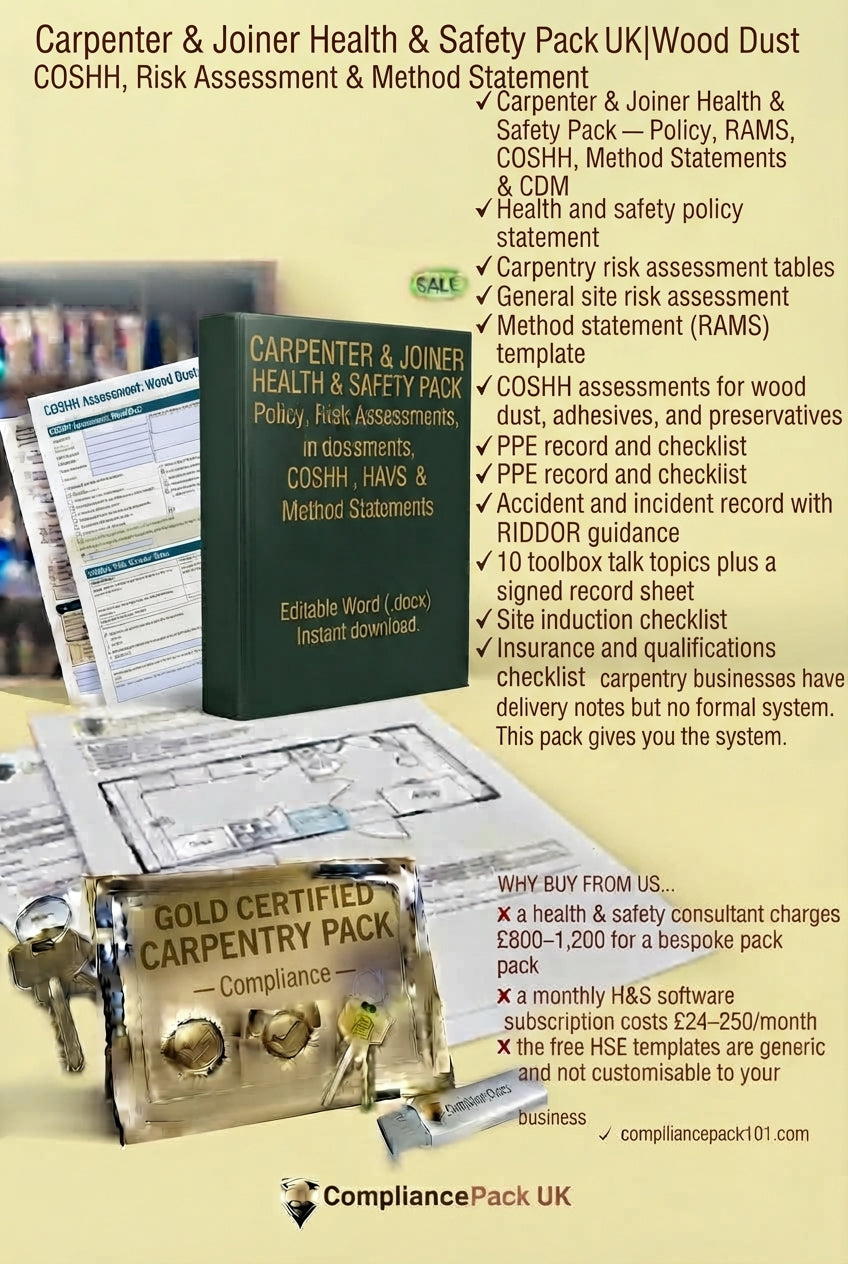 Carpenter / Joiner H&S Pack — UK 2026