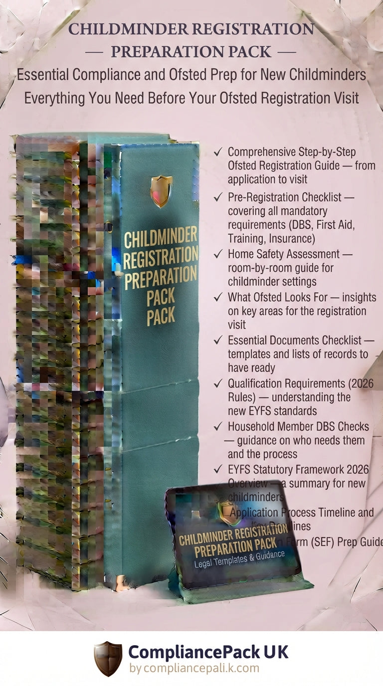 Childminder Registration Preparation Pack — Ofsted EYFS 2026