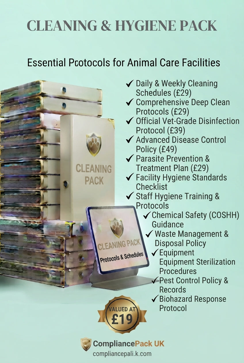 Cleaning Hygiene Pack | Dog Boarding UK | Disinfection Disease Control