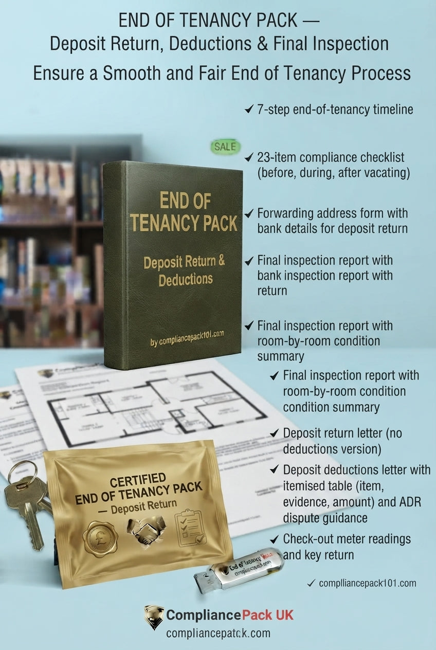End of Tenancy Pack — Deposit Return, Deductions & Final Inspection
