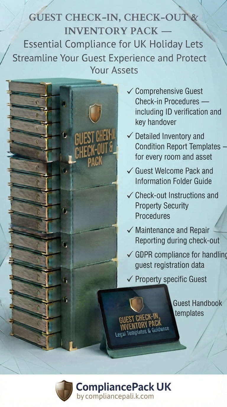 Check-In Check-Out Inventory Template UK | Holiday Let Airbnb