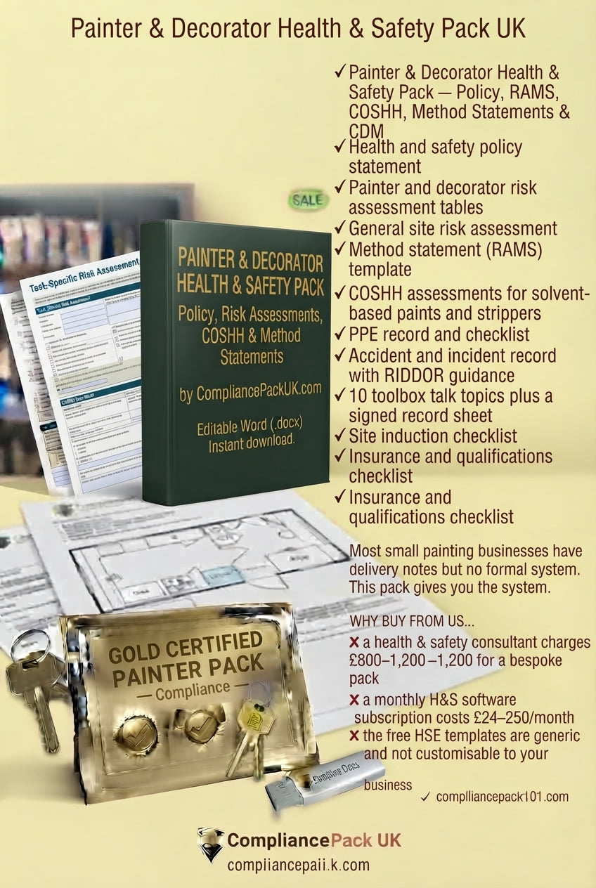 Painter & Decorator H&S Pack — UK 2026