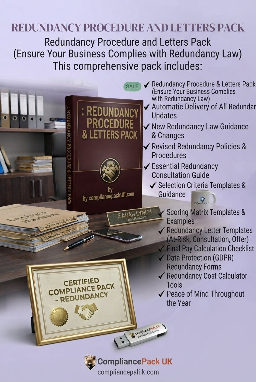 Redundancy Procedure & Letters Pack — Selection, Consultation & Pay