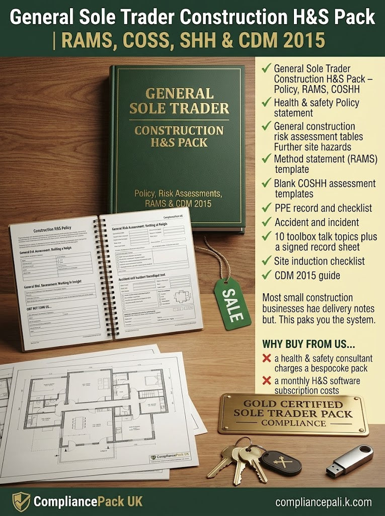 General Sole Trader Construction H&S Pack — UK 2026